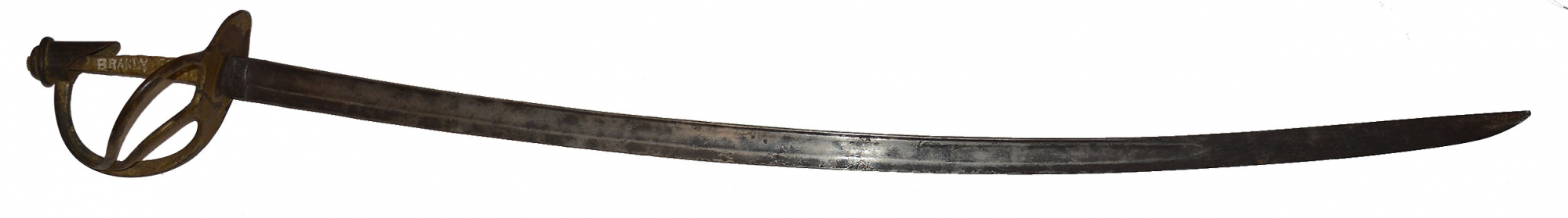 ATTIC CONDITION MODEL 1860 CAVALRY SABER FROM BRANDY STATION WITH GAR POST MARKING 