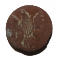 US GENERAL SERVICE EAGLE COAT BUTTON RECOVERED AT 3RD CORPS HOSPITAL SITE, GETTYSBURG – KEN BREAM COLLECTION