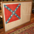 CAPTURED CONFEDERATE SECOND NATIONAL FLAG, UNUSUAL VARIATION WITH MADAUS LETTER, FROM A SOLDIER IN THE 59th NEW YORK