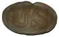 GETTYSBURG RECOVERED M1839 OVAL US BELT PLATE