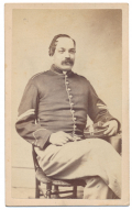 SEATED VIEW OF 10TH NEW YORK MILITIA CORPORAL