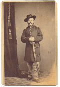 FULL STANDING VIEW OF UNIDENTIFIED UNION CAVALRY OFFICER