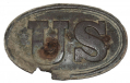 EXCAVATED US M1839 CARTRIDGE BOX PLATE RECOVERED AT PETERSBURG