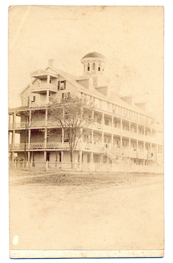 CDV OF THE WABANK HOUSE IN LITITZ, PENNSYLVANIA