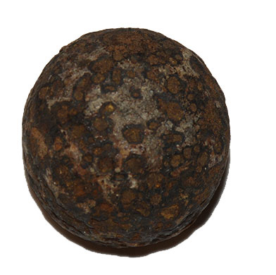 REVOLUTIONARY WAR IRON CANISTER BALL FROM MARY ANN FURNACE, HANOVER, PA