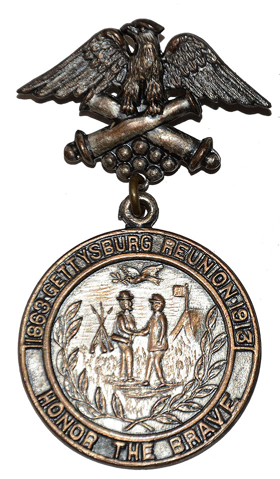 1913 GETTYSBURG 50TH ANNIVERSARY REUNION SOUVENIR MEDAL