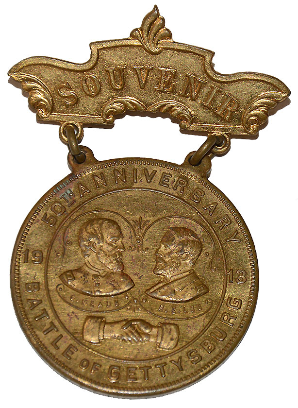 GETTYSBURG 50TH ANNIVERSARY 1913 SOUVENIR MEDAL