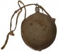US CIVIL WAR BULLSEYE CANTEEN WITH SLING AND NAME ON SPOUT – POSSIBLE 87TH PENNSYLVANIA CONNECTION