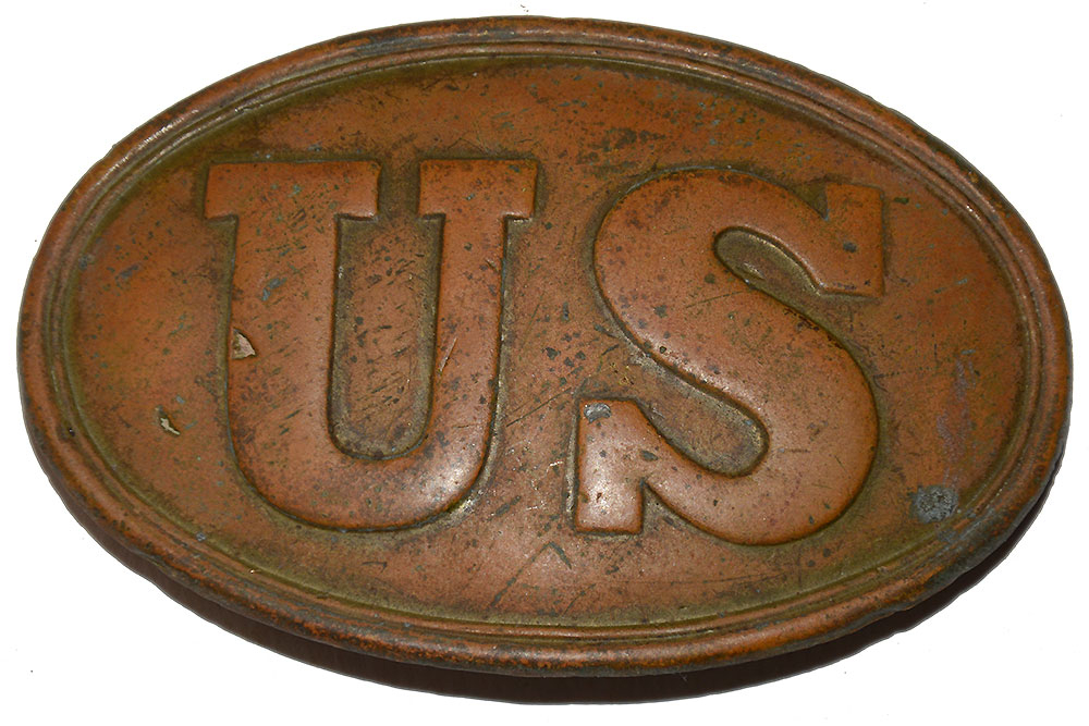 US CIVIL WAR PATTERN 1839 BELT PLATE DUG IN THE WILDERNESS