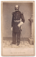 FULL STANDING CDV OF MAJOR GENERAL AMBROSE BURNSIDE BY BRADY