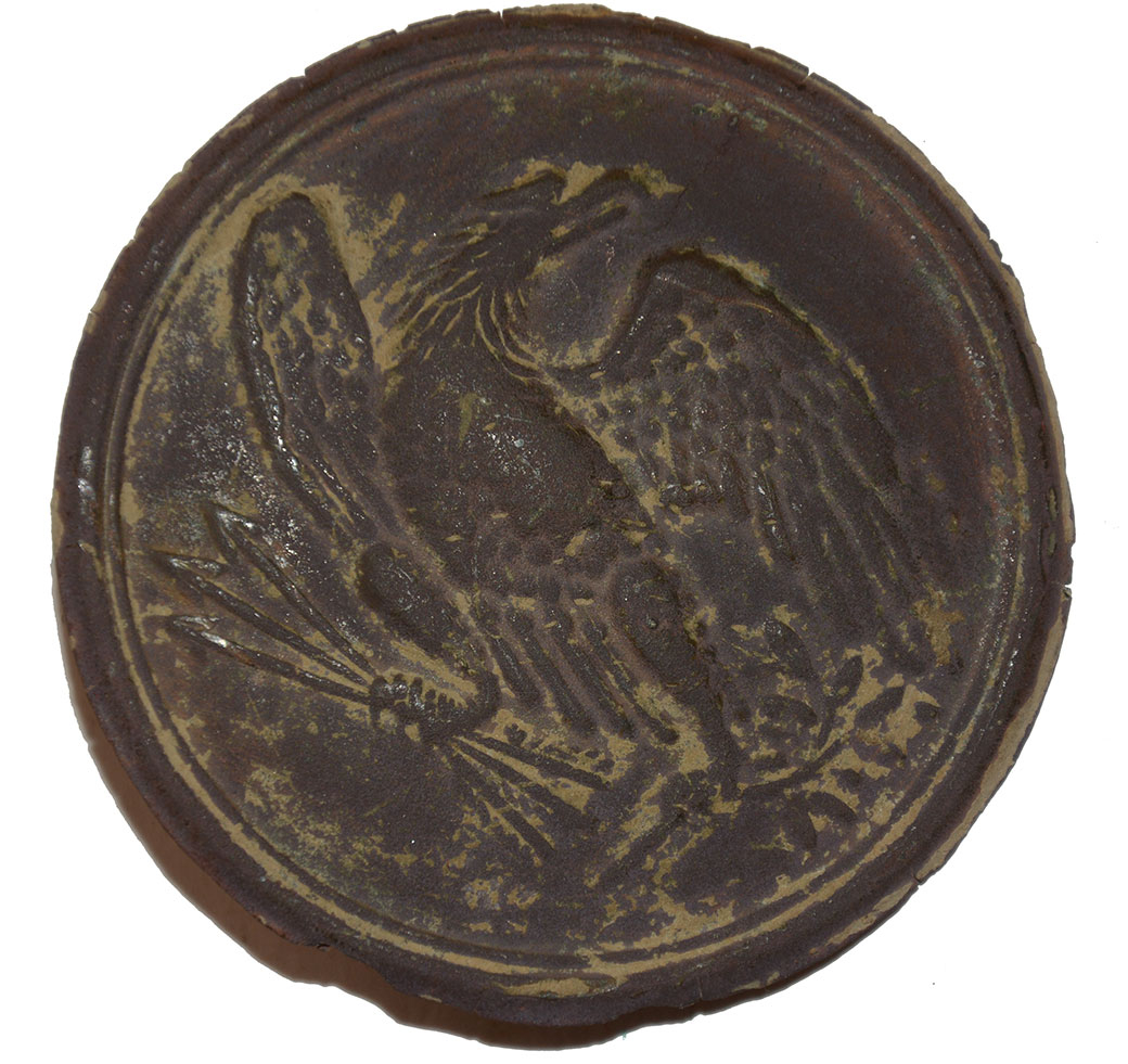 BATTLE OF FRANKLIN CIVIL WAR EAGLE CARTRIDGE BOX BREAST PLATE