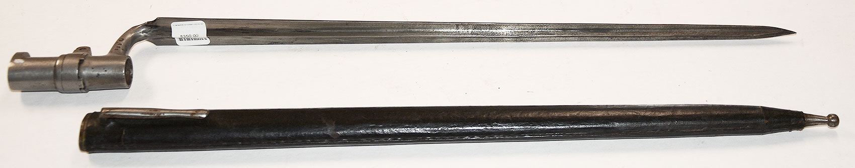 SOCKET BAYONET AND SCABBARD FOR AUSTRIAN LORENZ RIFLE