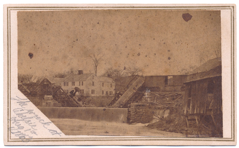 CDV OF 1863 TRAIN WRECK 