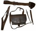 MANN’S WAISTBELT WITH BUCKLE, CAP BOX & ONE CARTRIDGE BOX WITH VERBAL ID TO 116TH NEW YORK SOLDIER -  FROM TEXAS MUSEUM