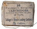 FULL (OPENED) PACK OF .50 CALIBER GALLAGER CARTRIDGES – POULTNEY PATENT