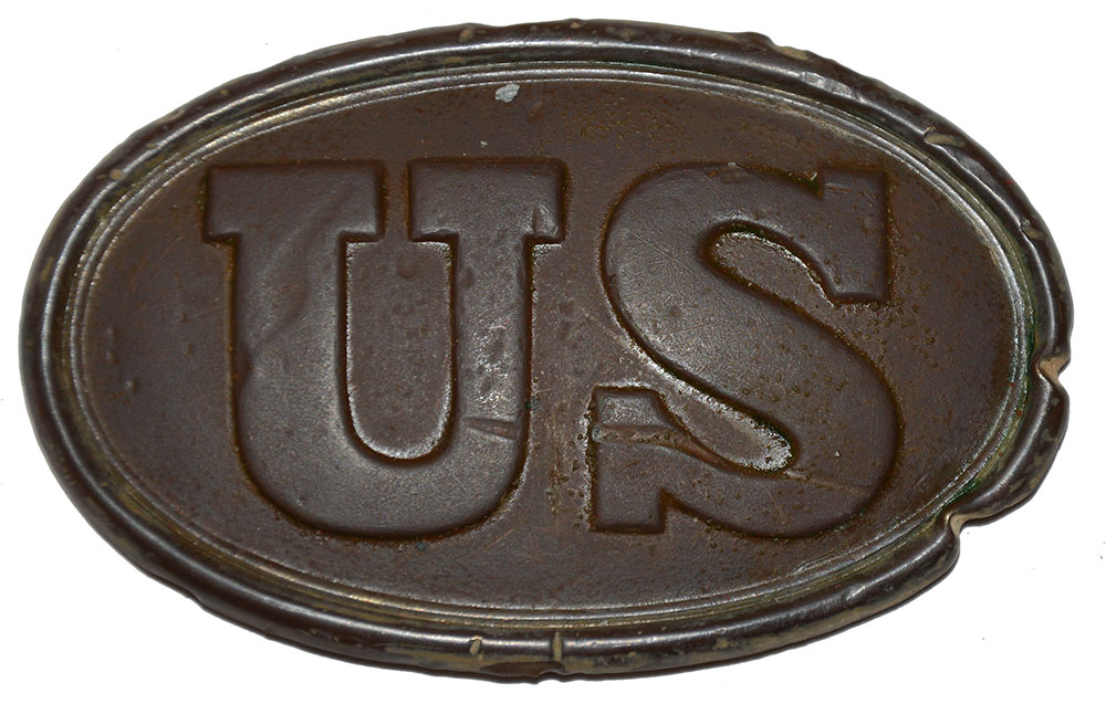 CARTRIDGE BOX PLATE RECOVERED AT GETTYSBURG