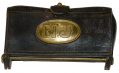 M1874 MCKEEVER CARTRIDGE BOX WITH NEW JERSEY MILITIA PLATE