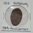 50TH ANNIVERSARY GETTYSBURG PRESSED LINCOLN PENNY