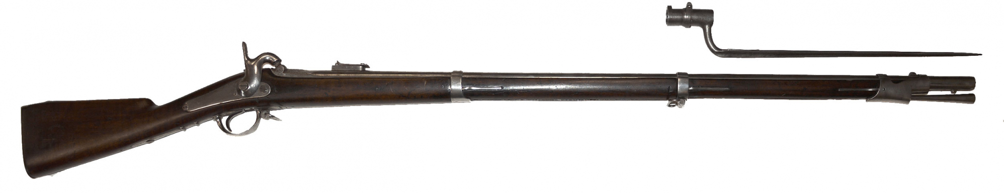 BELGIAN M1857 MUSKET MARKED “MONSEUR / LIEGE” WITH BAYONET