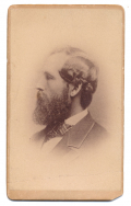 POST-WAR CDV OF LANGHORNE WISTER, 150TH PA. INF., WOUNDED AT GETTYSBURG