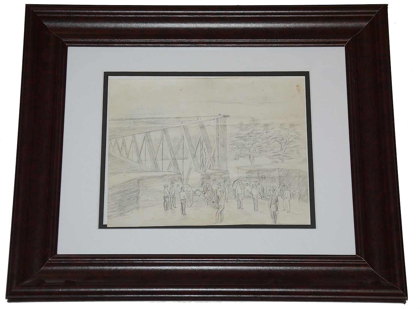 CHAIN BRIDGE PENCIL SKETCH