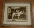 FRAMED 1915 PHOTOGRAPH OF A MOUNTED UNITED CONFEDERATE VETERAN’S OFFICER: PERHAPS DEPARTMENT OF VIRGINIA, 28th ANNUAL MEETING