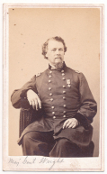VERY NICE THREE-QUARTER SEATED VIEW OF MAJOR GENERAL HORATIO WRIGHT OF THE 6TH CORPS