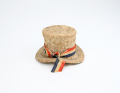  LINCOLN OR UNCLE SAM TOP HAT OF MACERATED GREENBACKS- NAMED MAKER