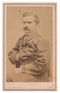 WAIST-UP VIEW OF CIVIL WAR US NAVY OFFICER GEORGE B. WHITE