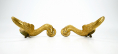 CIVIL WAR OFFICER’S GILT BRASS EAGLEHEAD SPURS IN ORIGINAL COLOR