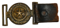 POSTWAR TWO-PIECE INTERLOCKING STAR SWORD BELT PLATE