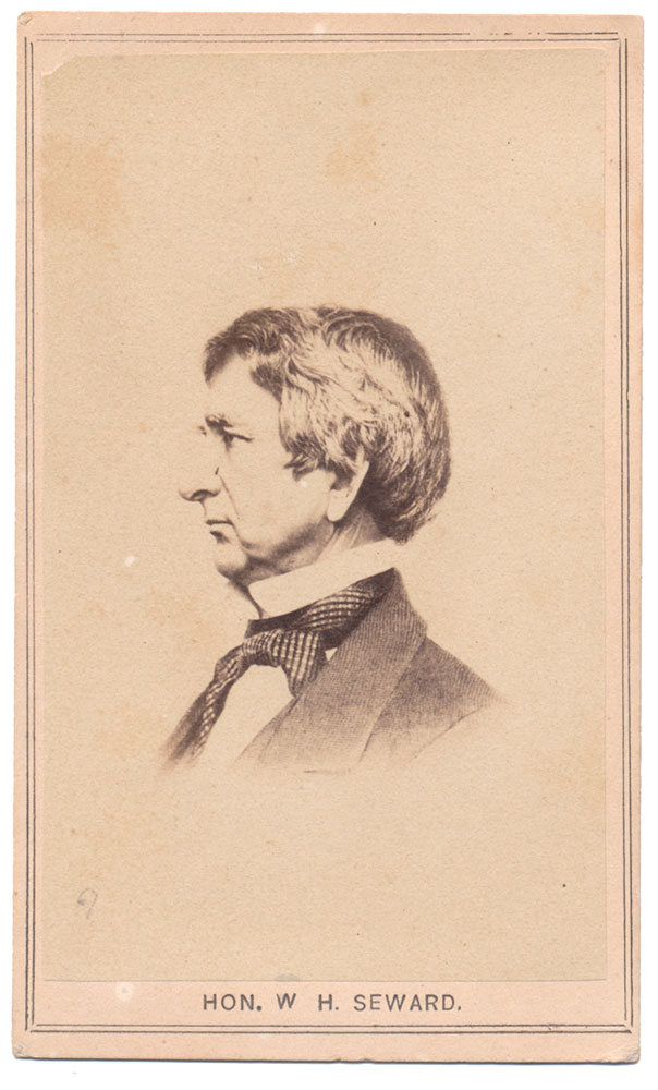 LITHOGRAPHED CDV OF UNION SECRETARY OF STATE WILLIAM SEWARD
