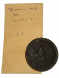 RELIC U.S. ENLISTEDMAN’S EAGLE BREAST PLATE FROM BROWN’S MILL, GEORGIA, RECOVERED BY SID KIRKSIS