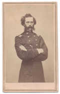 VERY NICE THREE-QUARTER STANDING VIEW OF JOSIAH B. KINSMAN OF MAJOR GENERAL BENJAMIN BUTLER’S STAFF