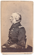 LEFT PROFILE SEATED VIEW OF UNION ADMIRAL JOHN LEE DAVIS BY BRADY