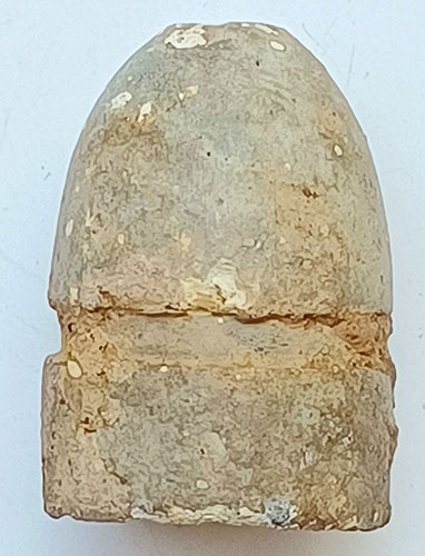 RARE .69 CALIBER FRENCH TRIANGLE CAVITY BULLET WITH TALL BASE