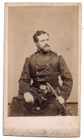 THREE-QUARTER SEATED VIEW OF LIEUTENANT COLONEL JONAS H. FRENCH – 30TH MASSACHUSETTS
