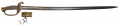 AMES M1850 FOOT OFFICER’S SWORD IDENTIFIED TO CAPT. SAMUEL HUBBARD, 15TH CONNECTICUT INFANTRY