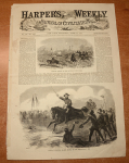 HARPER’S WEEKLY, NEW YORK, APRIL 22, 1865 – SHERIDAN AT FIVE FORKS