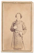 THREE-QUARTER STANDING VIEW OF US NAVY 2ND ENGINEER CHARLES H. BALL