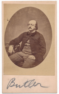 CDV OF GEN. BENJAMIN BUTLER IN CIVILIAN CLOTHING