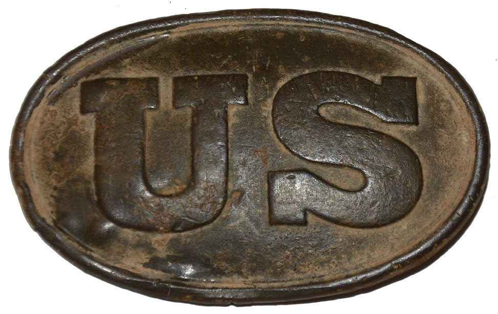 US PATTERN 1839 CARTRIDGE BOX PLATE FROM ANTIETAM