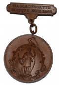 MASSACHUSETTS MINUTEMEN MEDAL OF SERGEANT JAMES W. STANLEY, COMPANY B, 3rd BATTALION, MASS. RIFLEMEN