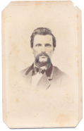 BUST VIEW OF 143RD NEW YORK OFFICER IN CIVILIAN CLOTHES