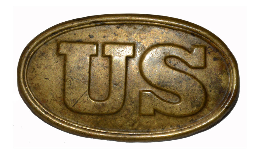 MEXICAN WAR SMALL SIZE M1839 OVAL U.S. BELT PLATE