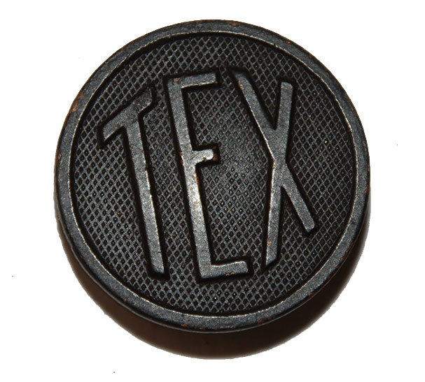 PRE-WWI  - WWI US TEXAS NATIONAL GUARD ENLISTED COLLAR DISC	