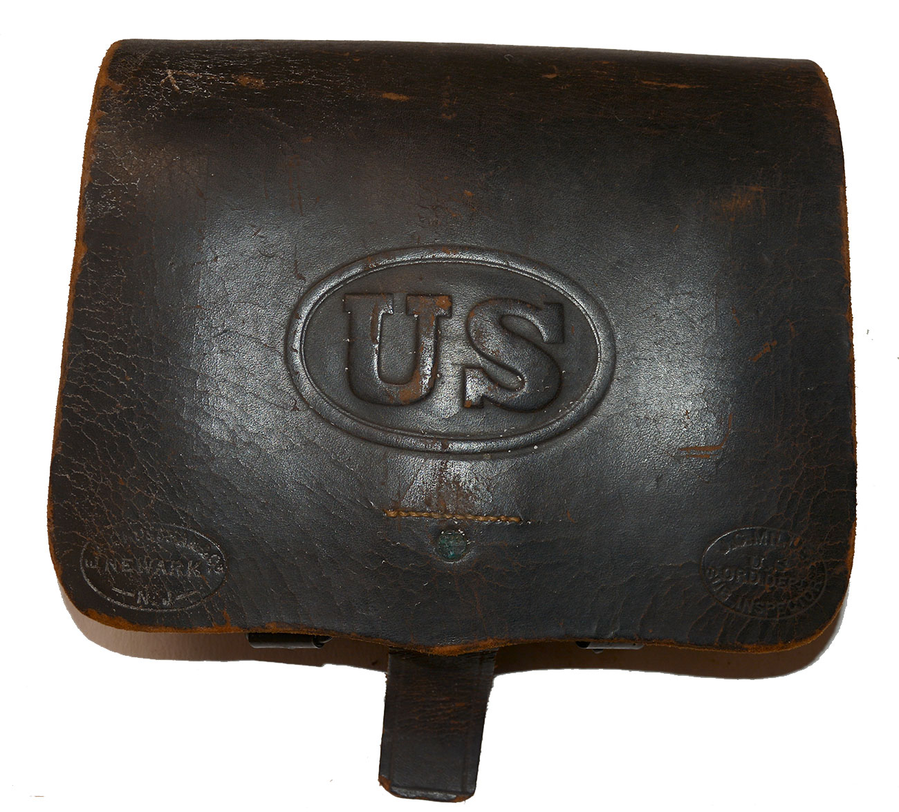 NICE CONDITION U.S. PATTERN 1864 INFANTRY CARTRIDGE BOX