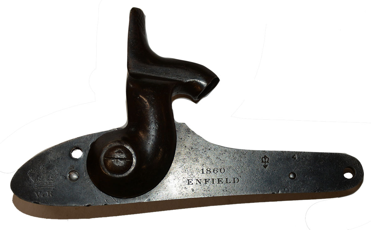 COMPLETE P1853 ENFIELD RIFLE LOCK, DATED 1860