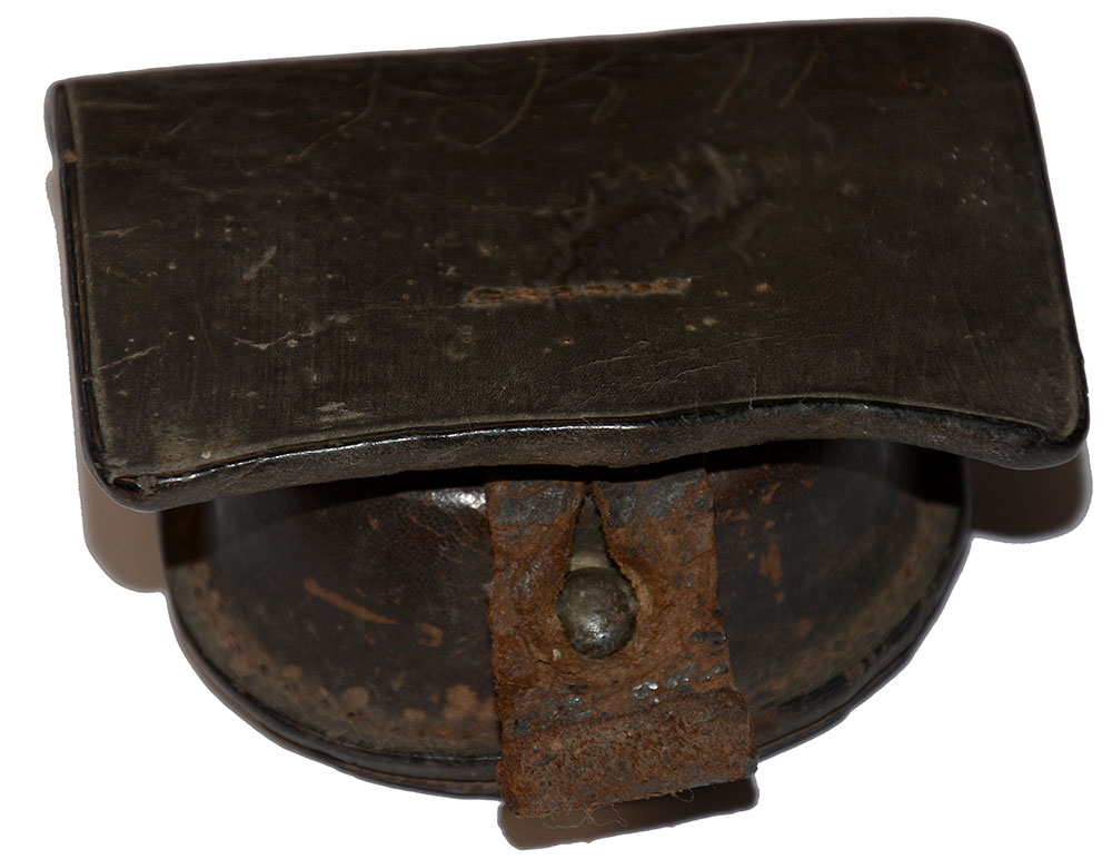 GETTYSBURG CONFEDERATE CAP BOX WITH SOLDIER’S INITIALS — Horse Soldier