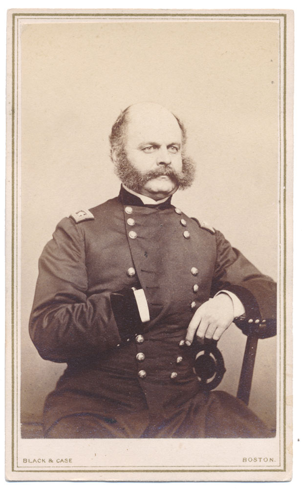 VERY NICE CDV OF GENERAL AMBROSE BURNSIDE